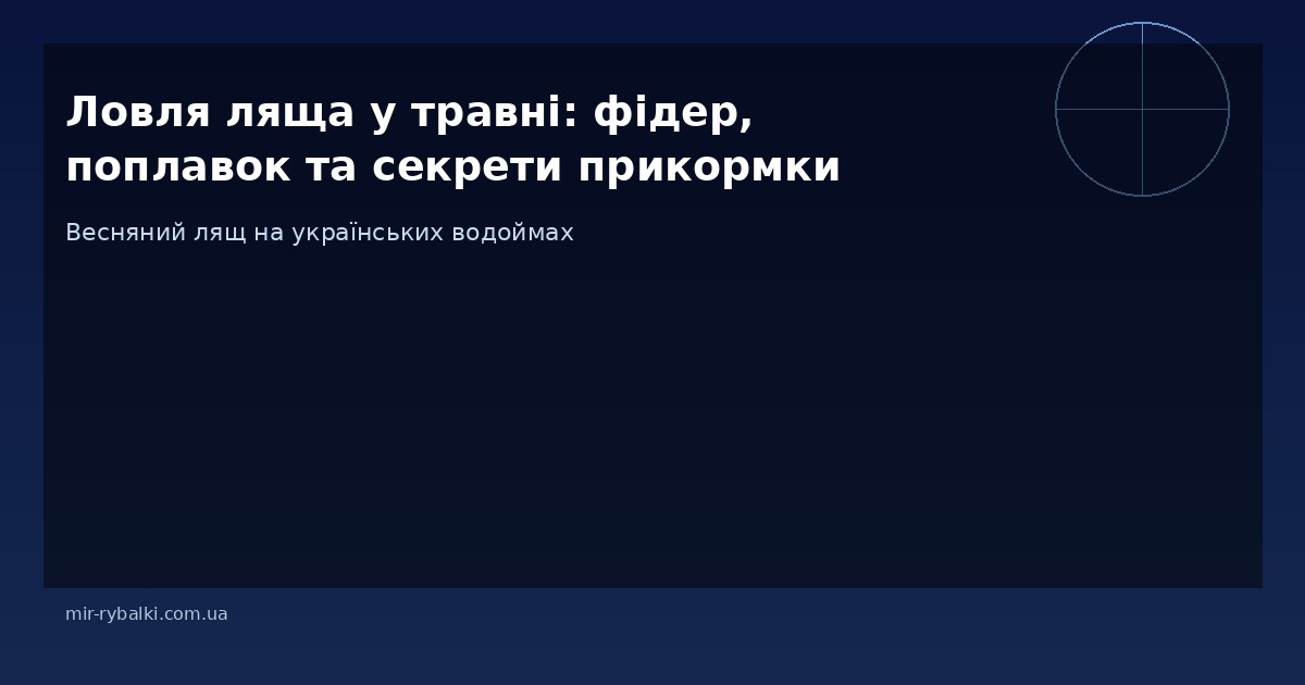 Ловля ляща у травні: фідер, поплавок та секрети прикормки