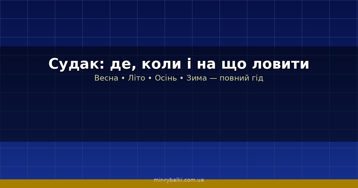 Судак: повний гід — де водиться, коли клює і на що ловити протягом сезону